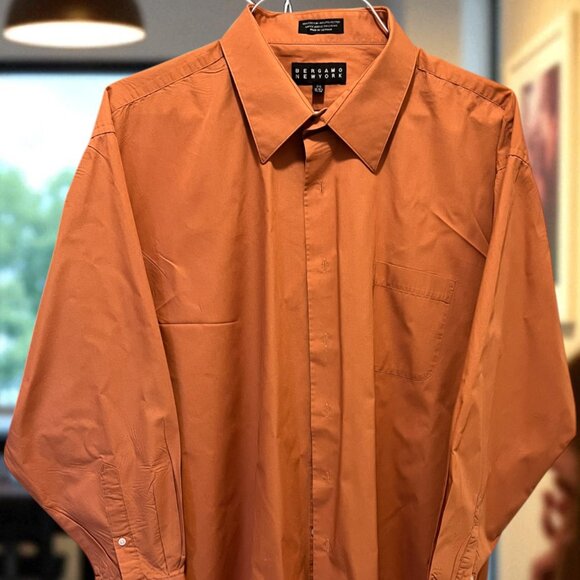 Bergamo New York 2XL Men's Long-sleeve Button-up Shirt - Picture 1 of 4